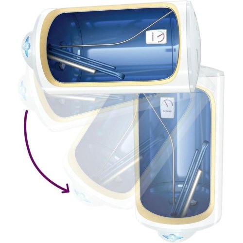 Водонагрівач електричний круглий TESY Anticalc REV 100 GCR 1004424D B14 TBRC, 100л, 2,4кВт, сухий тен, механічне керування, C, білий (304854)