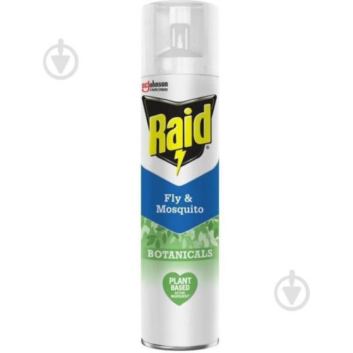 Аерозоль від комах Raid Botanicals, проти мух, комарів і ос, 300мл (5000204218947)