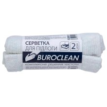 Ганчірка для підлоги Buroclean, 50х50см, біла, 2шт (4823078915283)