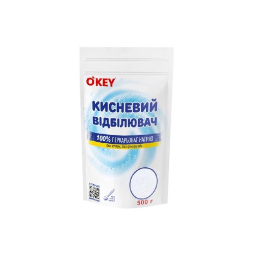 Відбілювач O'KEY, кисневий 100%, 500г (4820049384239)