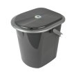 Відро-туалет Алеана, 22л, граніт/сірий (алн 171096/граніт/сіре)