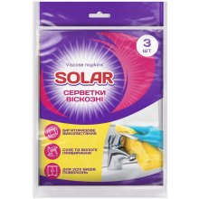 Серветки для прибирання Solar Household, віскозні, 3шт (4820269930162)