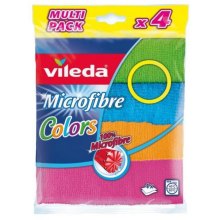 Серветки для прибирання Vileda Microfibre Color, 4шт (4023103192577)