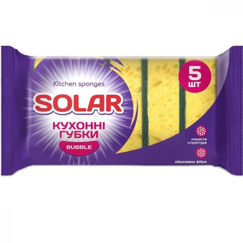 Губки кухонні Solar Household Bubble, 5шт (4820269930018)