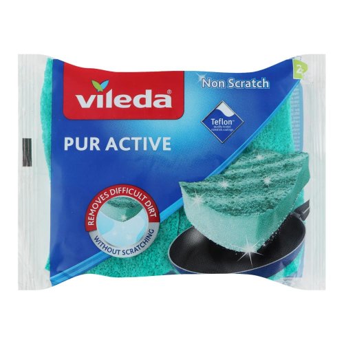 Губки кухонні Vileda Pur Active, 2шт (4023103083943)