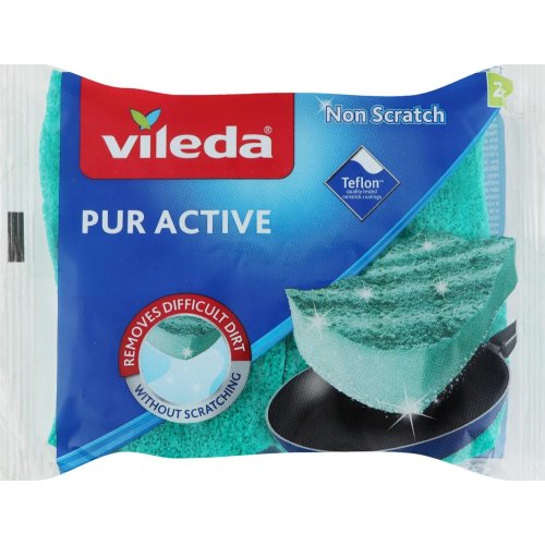 Губки кухонні Vileda Pur Active, 2шт (4023103083943)