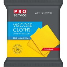 Серветки для прибирання PROservice Standard, віскозні, жовті, 10шт (4823071607710)