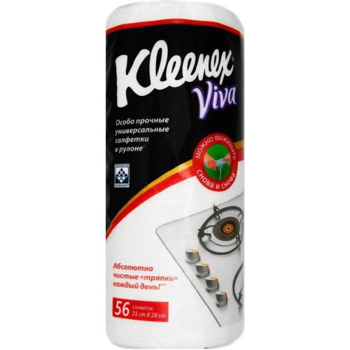 Серветки для прибирання Kleenex Viva, 56шт (5029053542713)