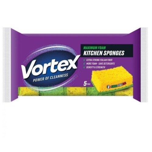 Губки кухонні Vortex, 5шт (4820048487801)