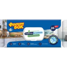 Серветки для прибирання Фрекен БОК, вологі, для кухні та ванної кімнати, 24шт (4823071628753)