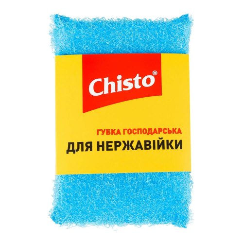 Губка кухонна Chisto, для нержавійки, 1шт (4823098413790)