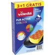 Губки кухонні Vileda Pur Active Colors, для тефлону, 4шт (4023103208049)