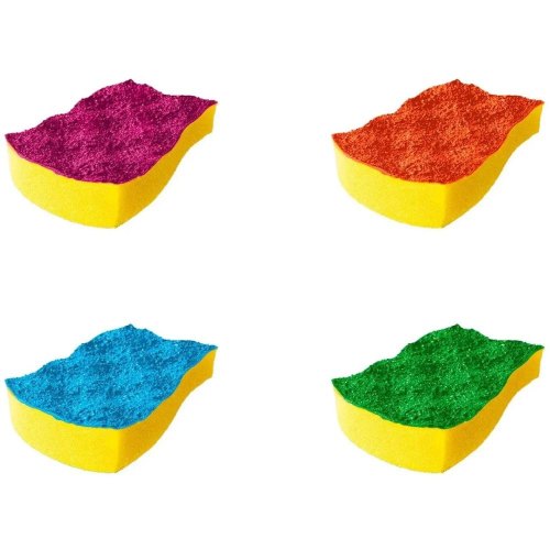 Губки кухонні Vileda Pur Active Colors, для тефлону, 4шт (4023103208049)