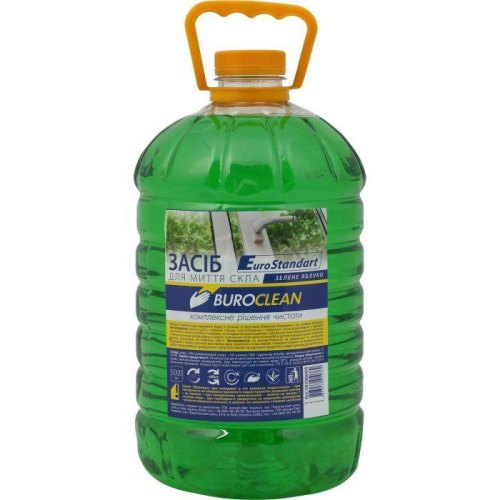 Засіб для миття скла Buroclean, зелене яблуко, 5л (4823078910769)