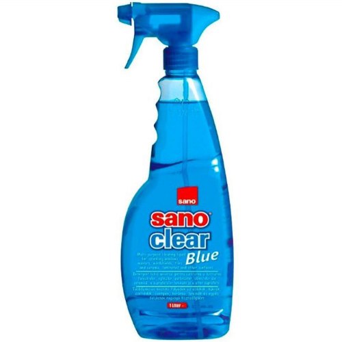 Засіб для миття скла Sano Clear Blue, 1л (7290005425646)