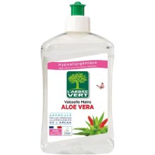 Засіб для ручного миття посуду L'Arbre Vert, з ароматом Алое вера, 500мл (3450601011030/3450601047091)