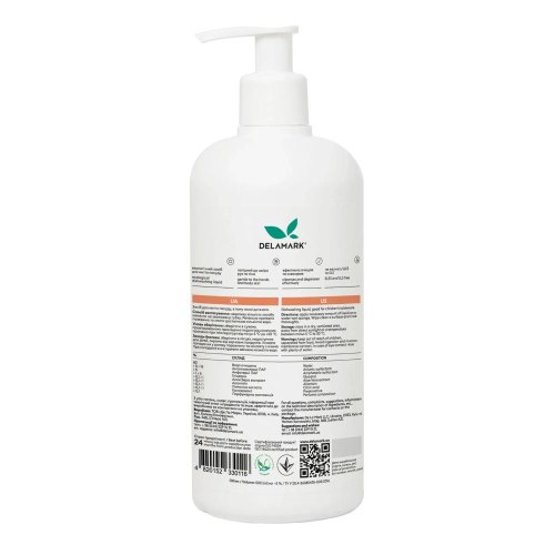 Засіб для ручного миття посуду DeLaMark, з ароматом римської ромашки, 500мл (4820152330116)