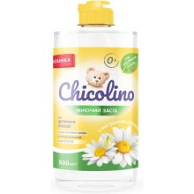 Засіб для ручного миття посуду Chicolino, для дитячого посуду, з екстрактом ромашки, 500мл (4823098414155)