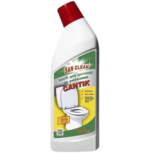 Засіб для чищення унітазу Сан Клин Сантік, з ароматом Хвоя, 1000г (4820003545850)