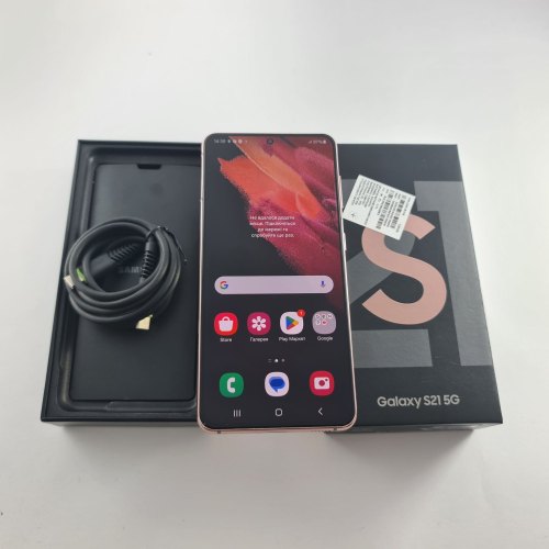 Смартфон Samsung Galaxy S21 (G991B) 128Gb Phantom Pink (SM-G991BZIDSEK) USED **
