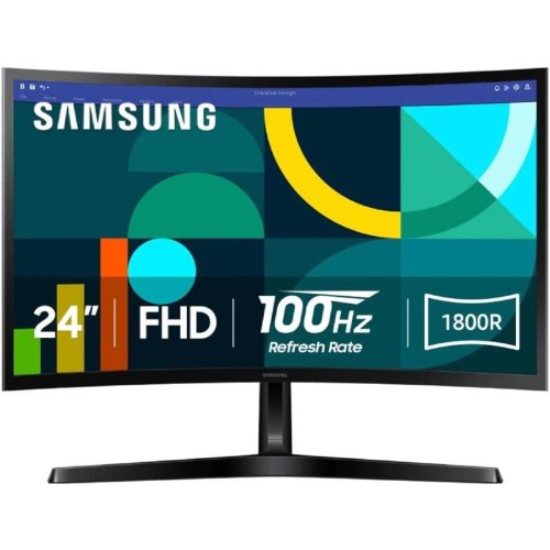 Монітор Samsung LS24D366GAIXCI VA/FHD/HDMI/VGA/4ms/VESA/100Гц/CURVED