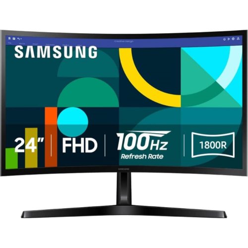 Монітор Samsung LS24D366GAIXCI VA/FHD/HDMI/VGA/4ms/VESA/100Гц/CURVED