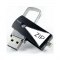 USB флеш 16Gb GoodRam Zip Black (PD16GH2GRZIKR9) чорний метал USB 2.0