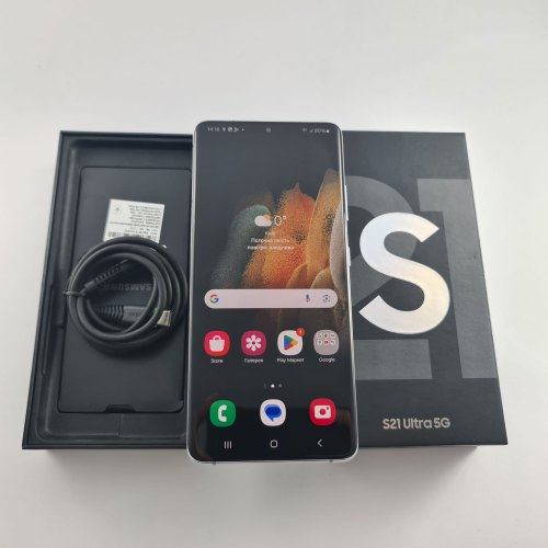 Смартфон Samsung Galaxy S21 Ultra (G998B) 512Gb Phantom Silver (SM-G998BZSHSEK) USED **