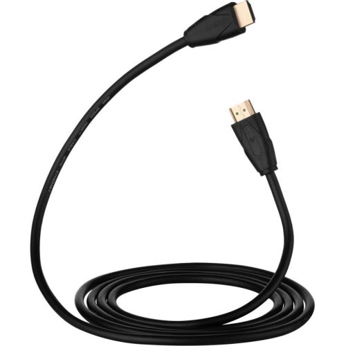 Кабель HDMI (M/M) 2Е 2м, 2.0, Slim High Speed Aluminum, чорний