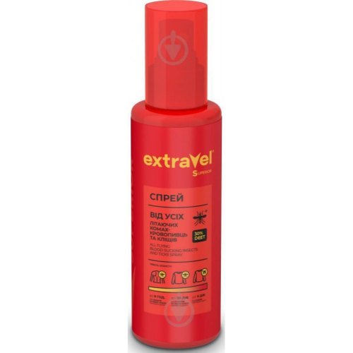 Спрей від комах Extravel Superior, від комарів, 100мл (4820184442429)