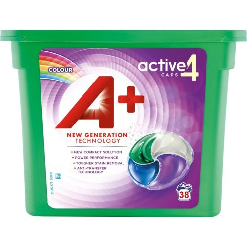 Капсули для прання A+ Color, 4в1, 38шт (8435495818298)