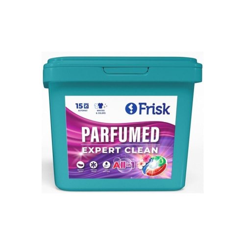 Капсули для прання Frisk Parfumed Expert Clean, 15шт (4820197122592)