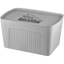 Контейнер для зберігання Ardesto, 23л, з кришкою, сірий (ARHC2523G)