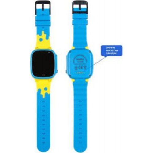 Дитячий cмарт-годинник AmiGo GO008 Glory GPS WIFI Blue-Yellow