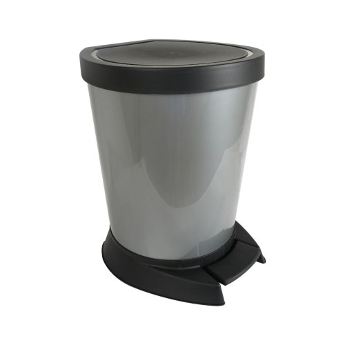 Контейнер для сміття Алеана, 10л, з педаллю, сірий (алн 124065/сірий)