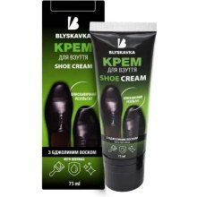 Крем для взуття Blyskavka, з аплікатором, чорний, 75мл (4820055140270)
