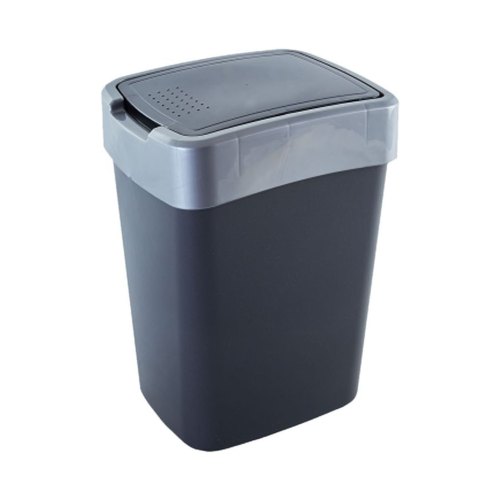 Контейнер для сміття Алеана Євро, 18л, граніт/сірий (алн 122067/граніт/сіре)
