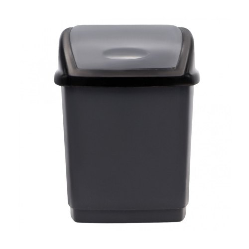 Контейнер для сміття Горизонт Домік, 16л, металік (гор-02037/металік)