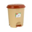 Контейнер для сміття Planet Household 4, 22л, з педаллю, бежевий (10342)