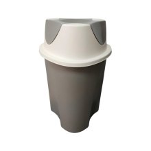 Контейнер для сміття Planet Household Twist, 23л, сірий з кремовим (10556)