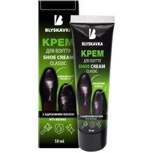 Крем для взуття Blyskavka, чорний, 50мл (4820055140300)