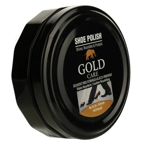 Крем для взуття GoldCare, чорний, 50мл (8697704016561)