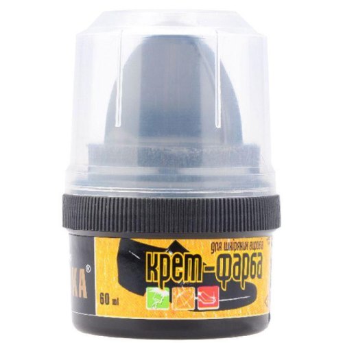 Крем для взуття Blyskavka, крем-фарба, чорний, 60мл (4820055141970)