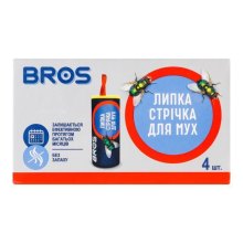 Липка стрічка від комах Bros, від мух, 4шт (5904517061316)