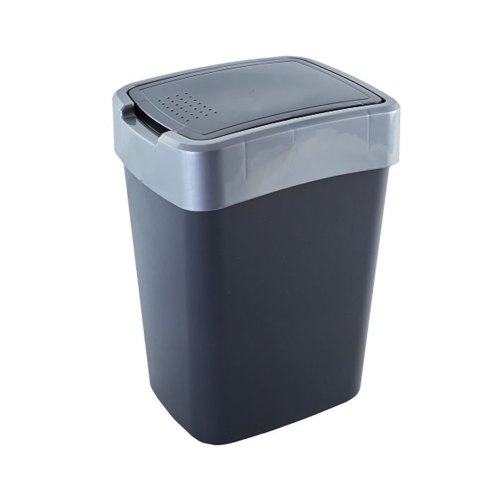 Контейнер для сміття Алеана Євро, 45л, граніт/сірий (алн 123068/граніт/сіре)
