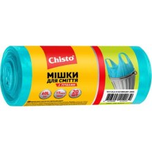 Пакети для сміття Chisto, з ручками, 60л, 20шт (4823098414032)