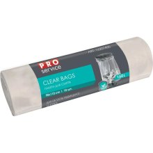 Пакети для сміття PROservice Clear Bags LD, 160л, 10шт, прозорі (4823071641301)