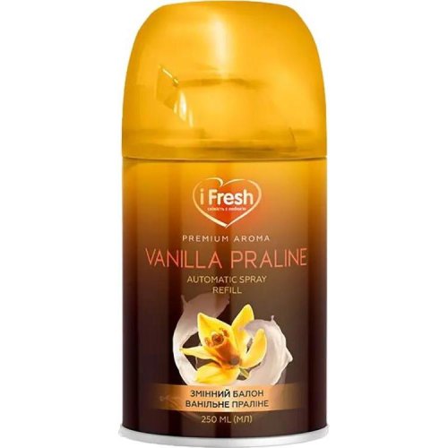Освіжувач повітря iFresh Premium Aroma Vanilla Praline, змінний балон, 250мл (4820268100139)
