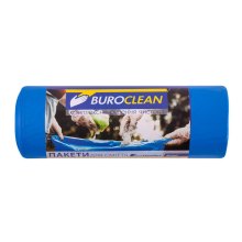 Пакети для сміття Buroclean EuroStandart, міцні, 240л, 10шт, сині (4823078977977)