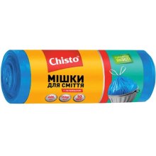 Пакети для сміття Chisto, із затяжкою, 60л, 10шт (4823098410034)